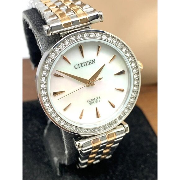 Citizen Womens Watch ER0216-67D Quartz White Mother of Pearl Dial Two Tone Steel - Picture 13 of 14